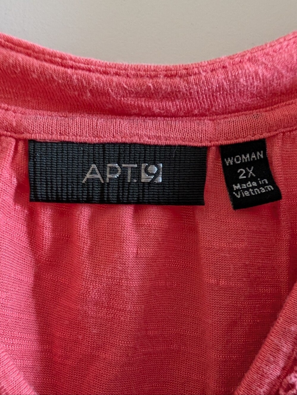 Apt. 9 Coral Pink Crochet-Trim Peasant Blouse - Picture 2 of 13
